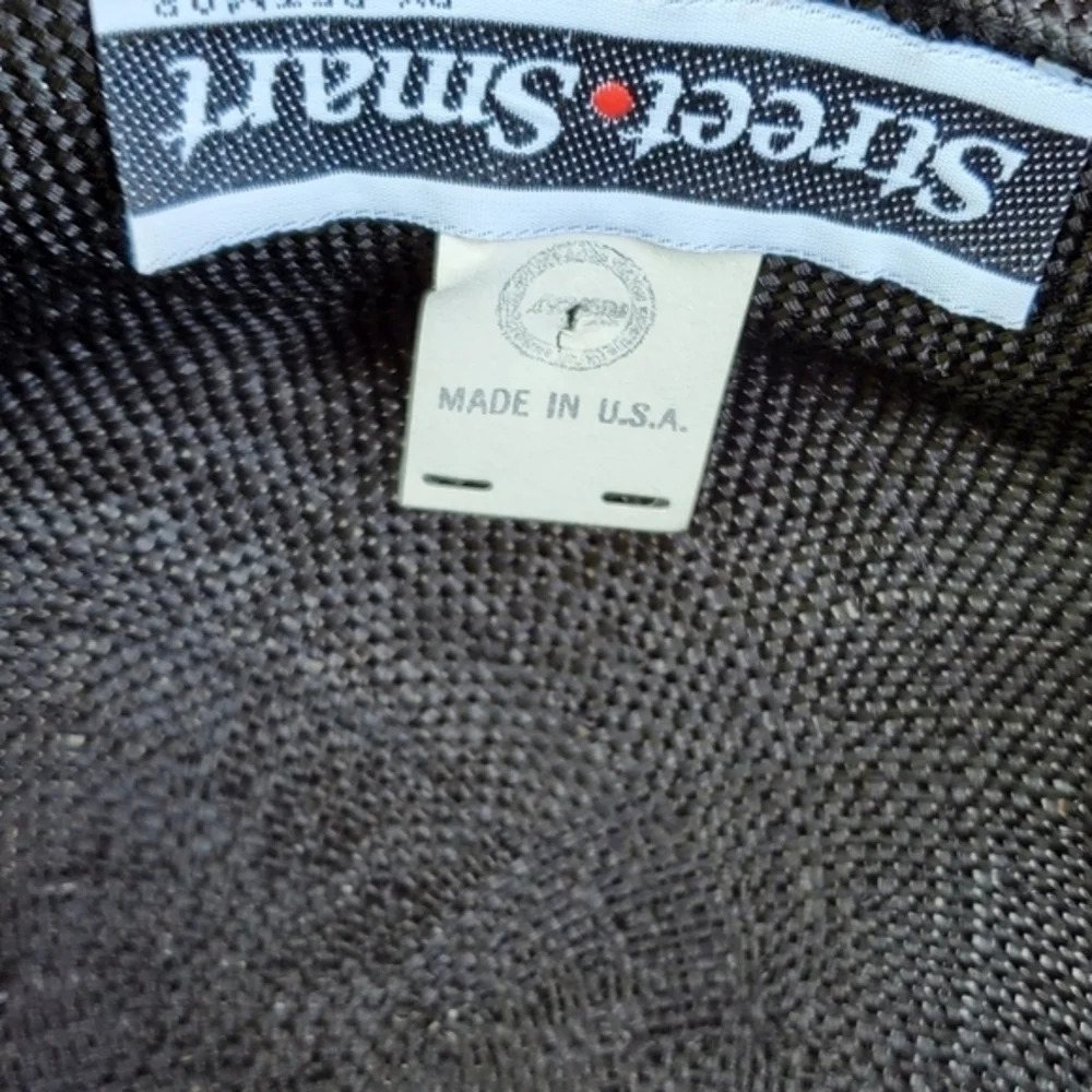 Vintage black‎ straw Hat - Picture 5 of 6